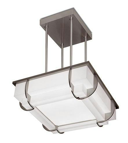 Lámpara colgante de vidrio de los años 30 — Modelo 373 S