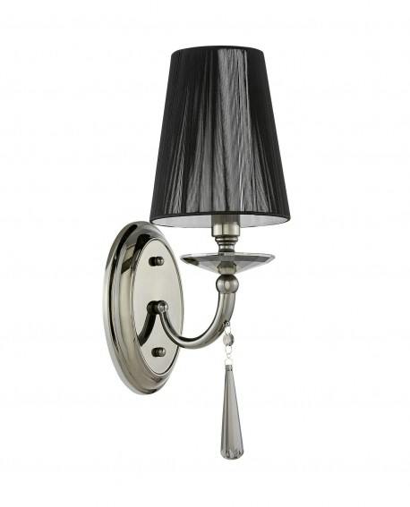 Lámpara de pared negra FABIONE W1 — LDW 1200-1 (BK)